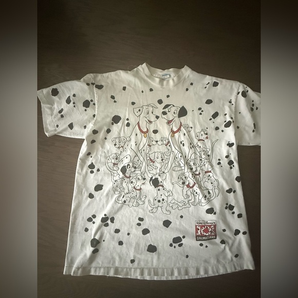 Disney Other - Vintage 1990s 101 Dalmatians All Over Print T-shirt Movie Single Stitch Disney